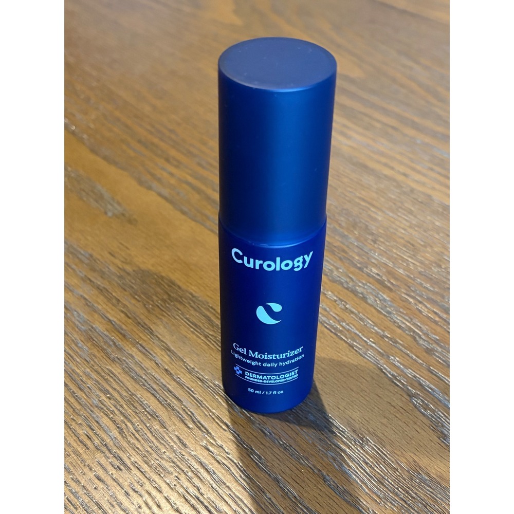 Curology Gel Moisturizer Lightweight Daily Hydration Face 50ml 1.7 fl oz Blue
